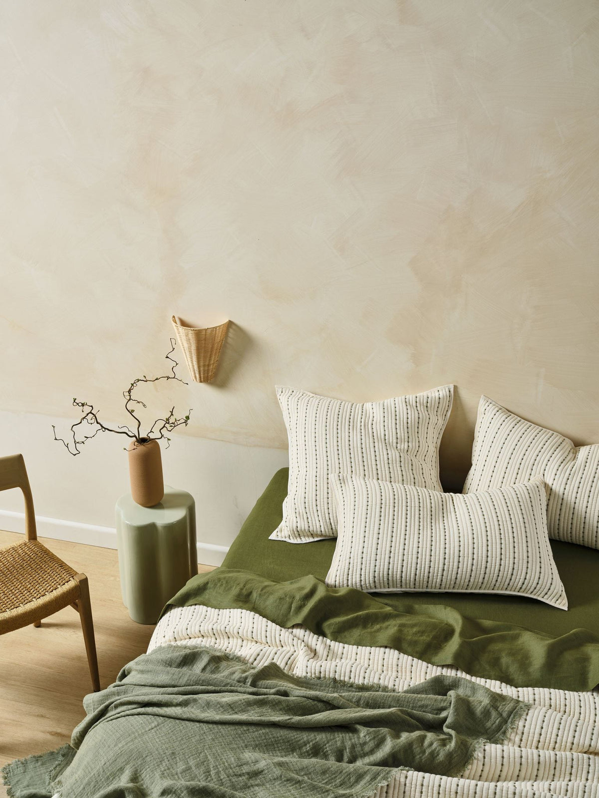 Quilt Cover Set - Millbrooke Linen House - Queen Natural