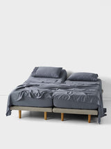 Sheet Set - 400 Thread Count Bamboo Cotton Nara Bluestone - Split King Blue