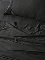 Sheet Set - 400 Thread Count Bamboo Cotton Nara Linen House - Double Charcoal