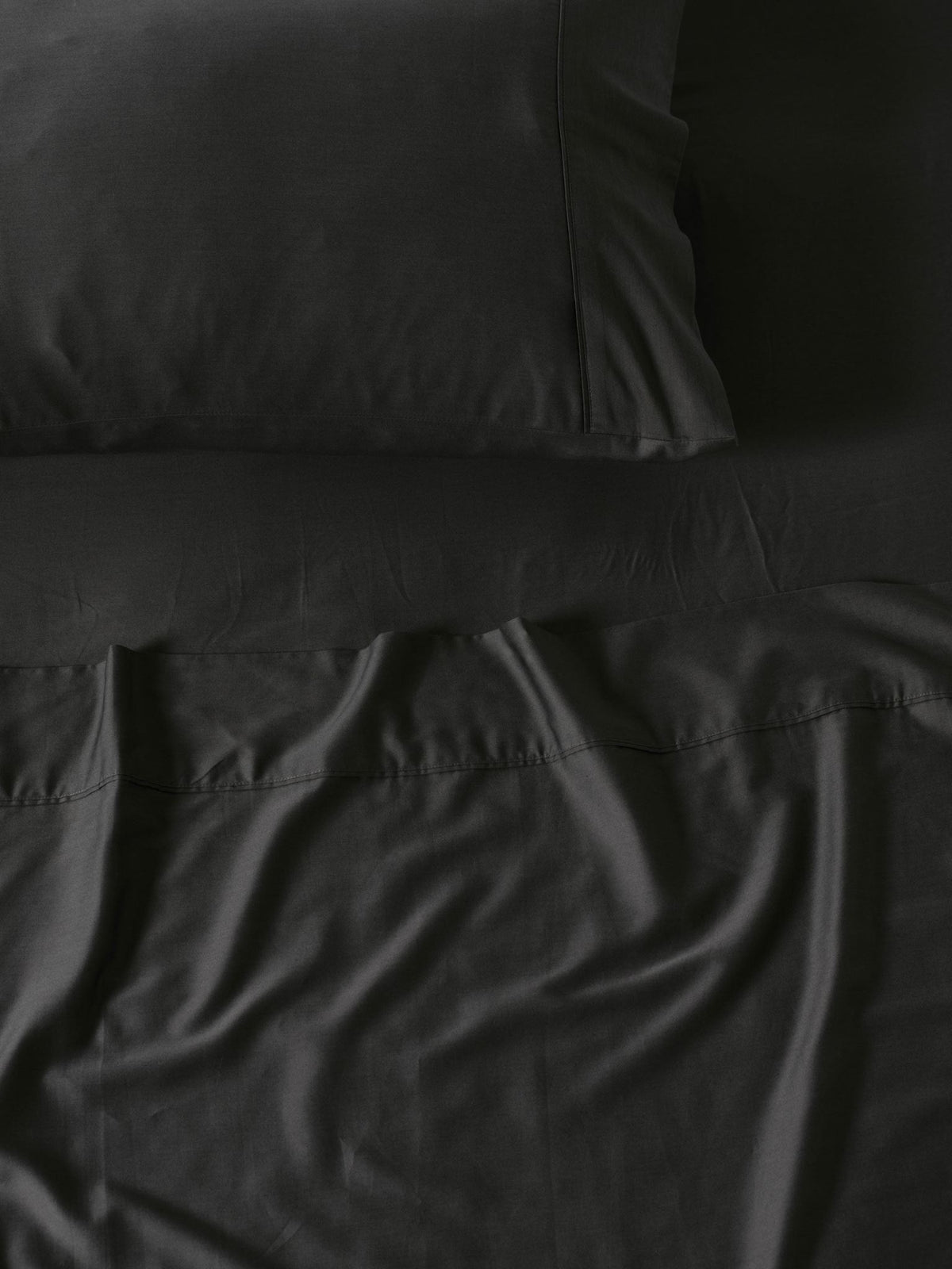 Sheet Set - 400 Thread Count Bamboo Cotton Nara Linen House - Queen Charcoal