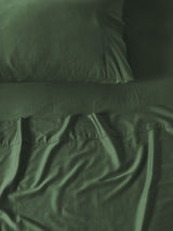 Sheet Set - 400 Thread Count Bamboo Cotton Nara Forest - Double Green