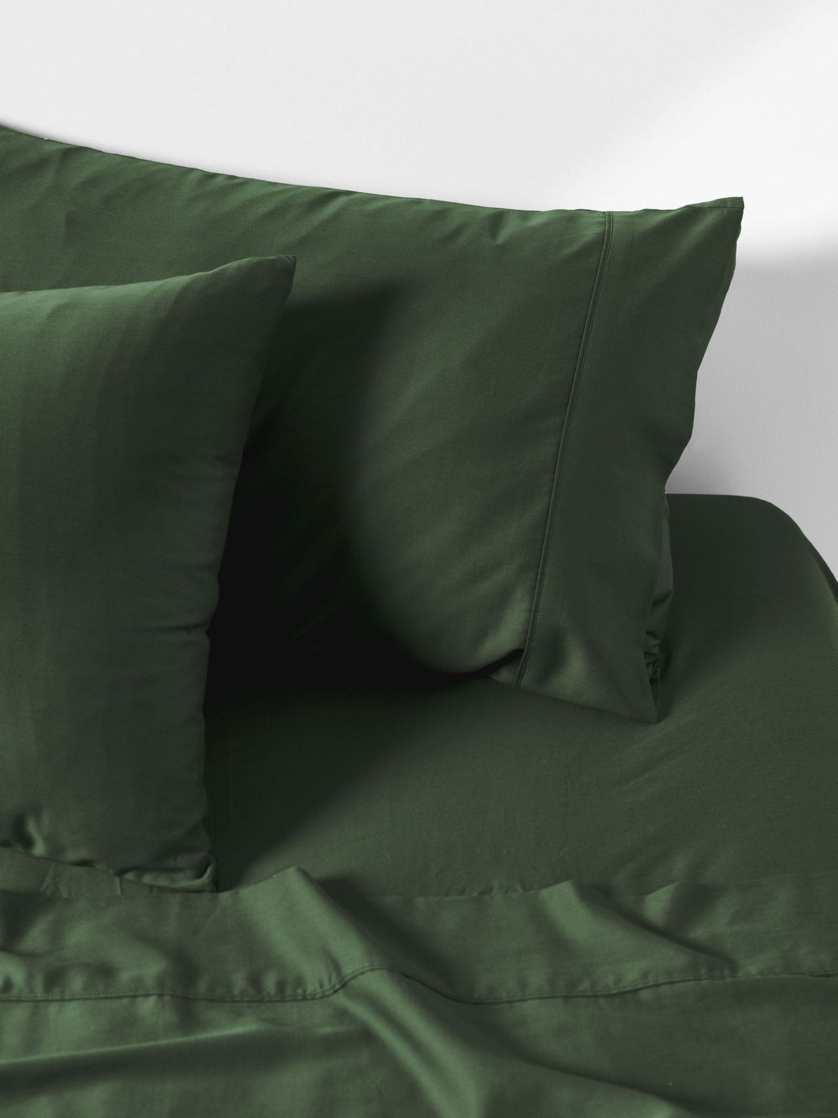 Sheet Set - 400 Thread Count Bamboo Cotton Nara Forest - Queen Green