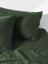 Sheet Set - 400 Thread Count Bamboo Cotton Nara Forest - Super King Green