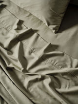 Sheet Set - 400 Thread Count Bamboo Cotton Nara Moss Linen House - Double Green