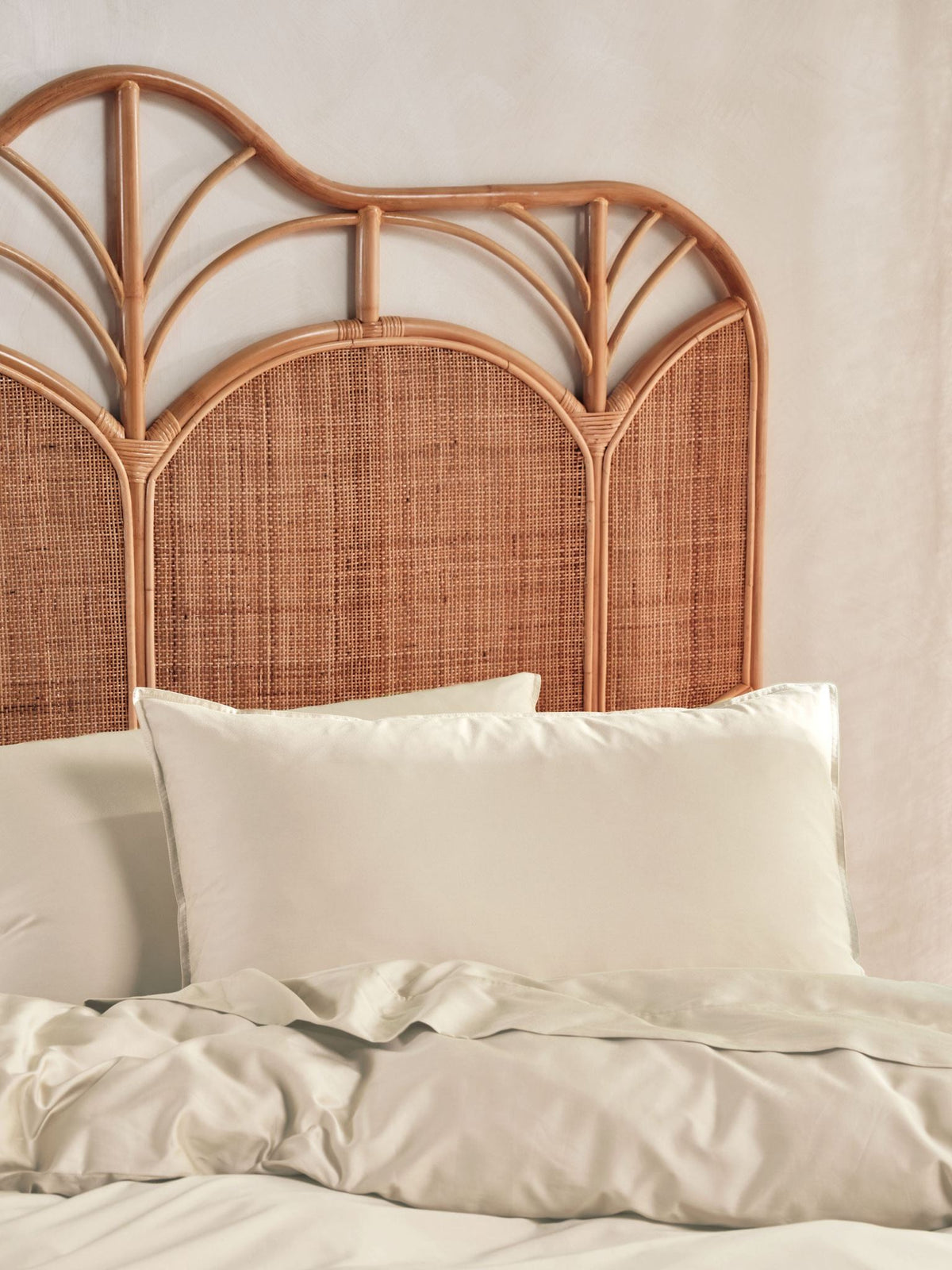 Quilt Cover Set - 400 Thread Count Bamboo Cotton Nara - Super King Natural