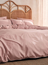 Quilt Cover Set - 400 Thread Count Bamboo Cotton Nara Rose - King Pink