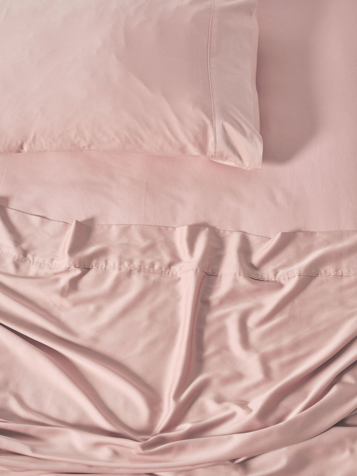 Pillowcase 400 Thread Count Bamboo Cotton Nara Rose - Standard Pink