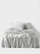 Sheet Set - 400 Thread Count Bamboo Cotton Nara Linen House - Double Silver