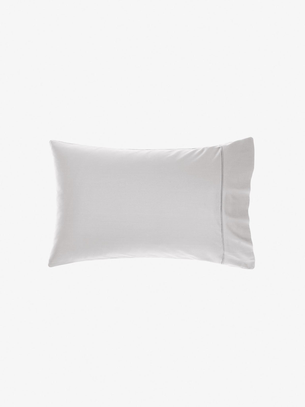 Pillowcase 400 Thread Count Bamboo Cotton Nara Linen House - Standard Silver