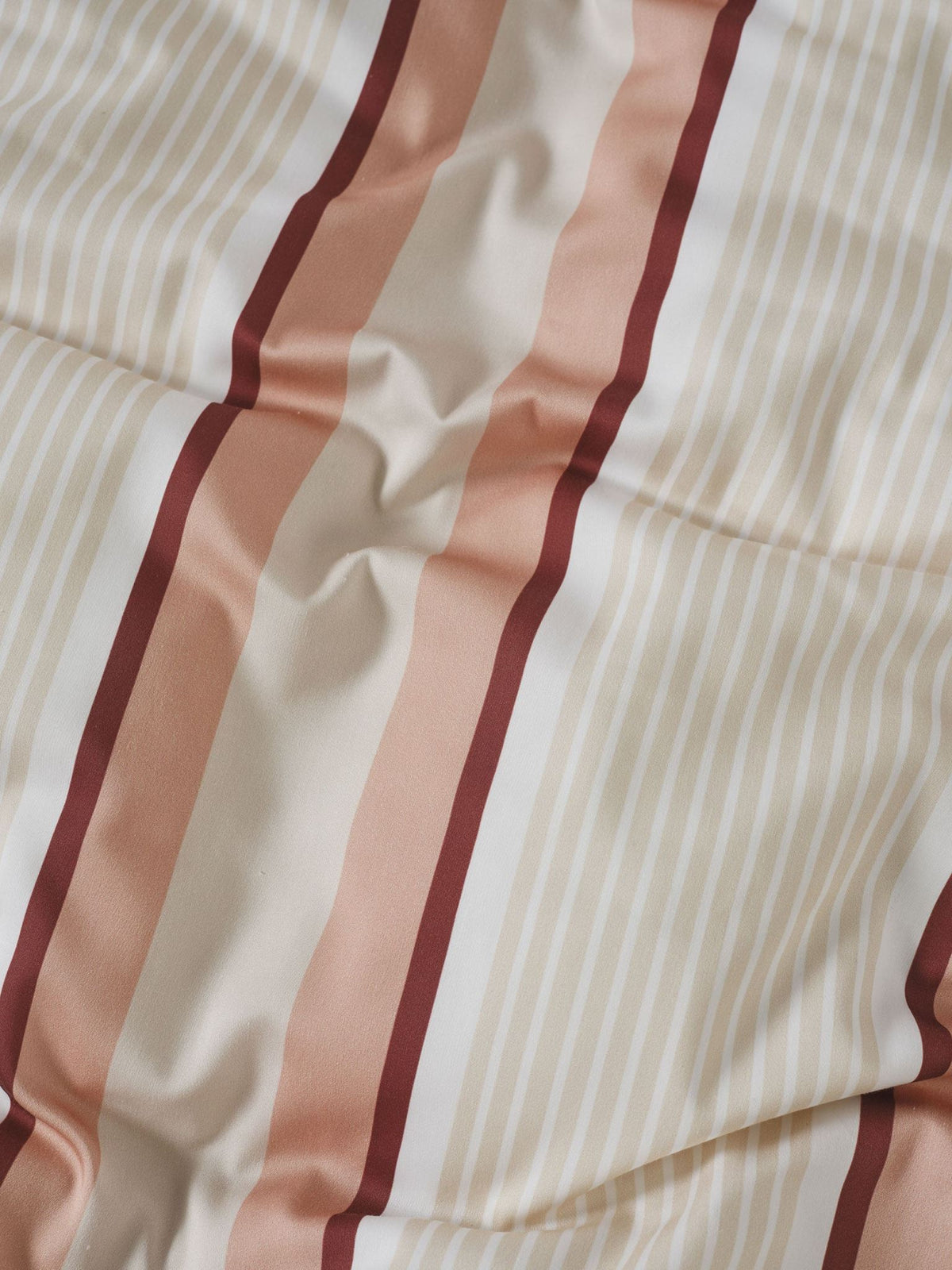 Quilt Cover Set - Nara Stripe Clay Linen House - King Pink