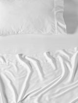 Sheet Set - 400 Thread Count Bamboo Cotton Nara Linen House - Queen White