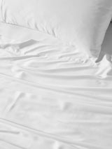 Sheet Set - 400 Thread Count Bamboo Cotton Nara Linen House - Double White