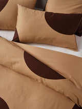 Quilt Cover Set - Pluto Clay Linen House - Single Orange