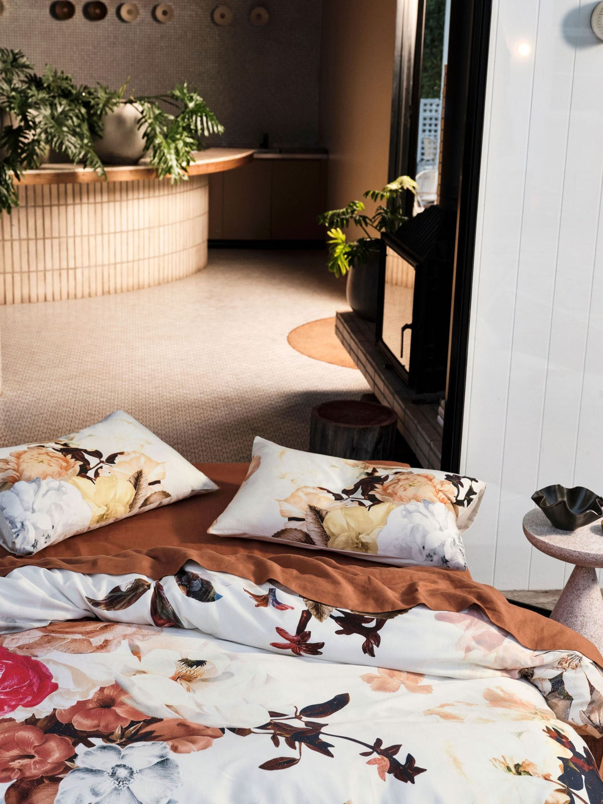 Quilt Cover Set - Primavera Linen House - Double Multi