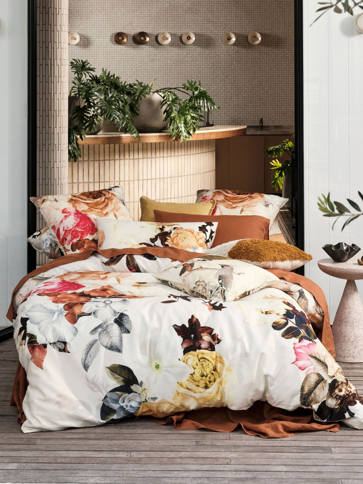 Quilt Cover Set - Primavera Linen House - Double Multi