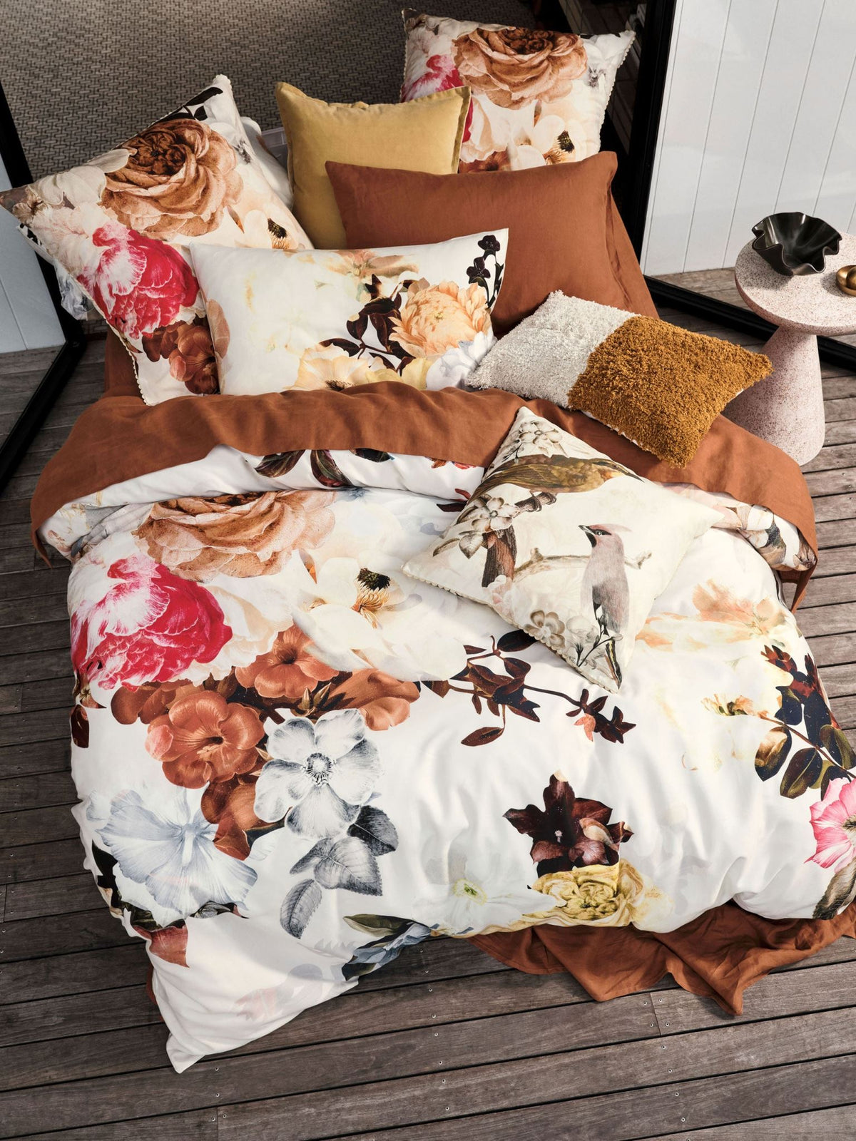 Quilt Cover Set - Primavera Linen House - Double Multi