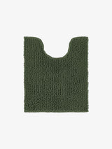 Bath Mat - Reed Toggle Evergreen Contour Linen House - 60cm x 50cm Green