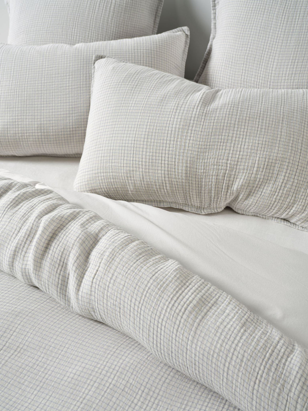 Quilt Cover Set - Rohan Linen House - Super King Blue