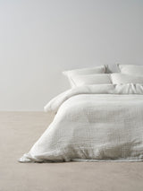 Quilt Cover Set - Rohan Linen House - Super King Blue