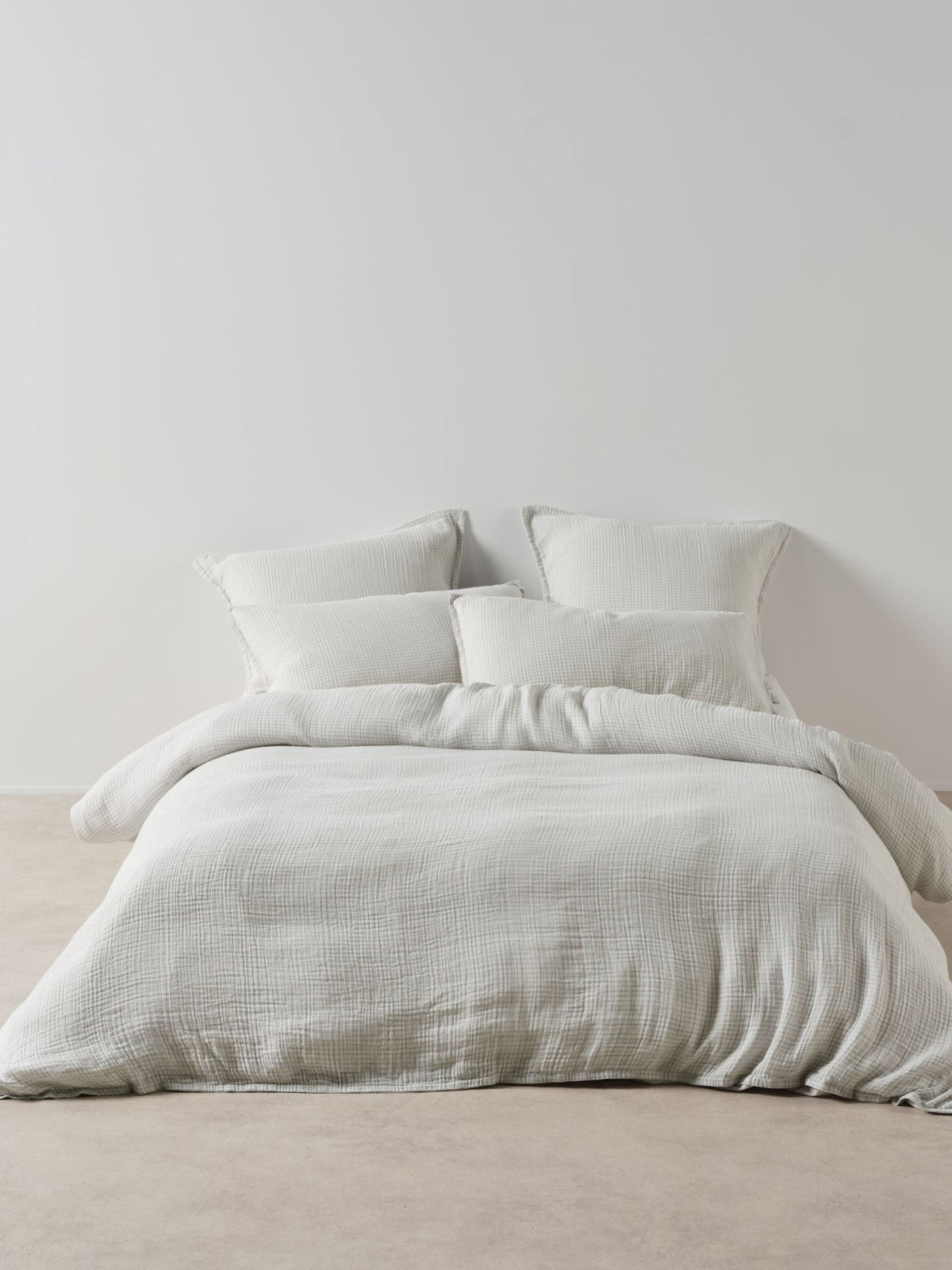 Quilt Cover Set - Rohan Linen House - Super King Blue