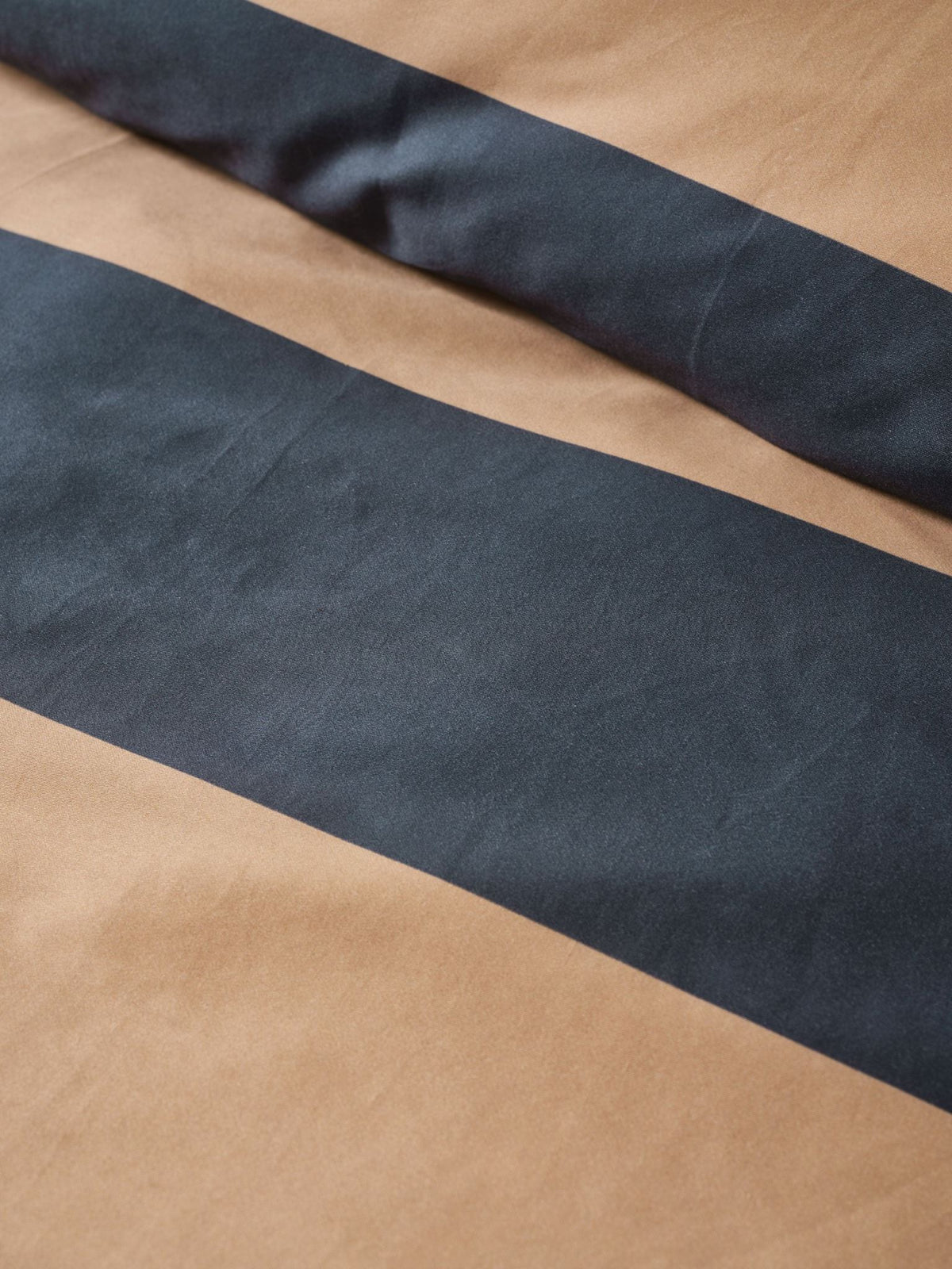 Quilt Cover Set - Rugby Stripe Bluestone Linen House - Double Blue