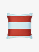 European Pillowcase - Rugby Stripe Chilli Linen House - Brown