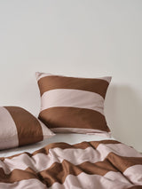 European Pillowcase - Rugby Stripe Orchid Linen House - Purple