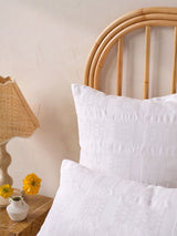 Quilt Cover Set - Seren Linen House - Super King White