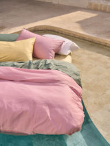 Sheet Set - Surf Wash Seafoam 400 Thread Count Linen House - Super King Green