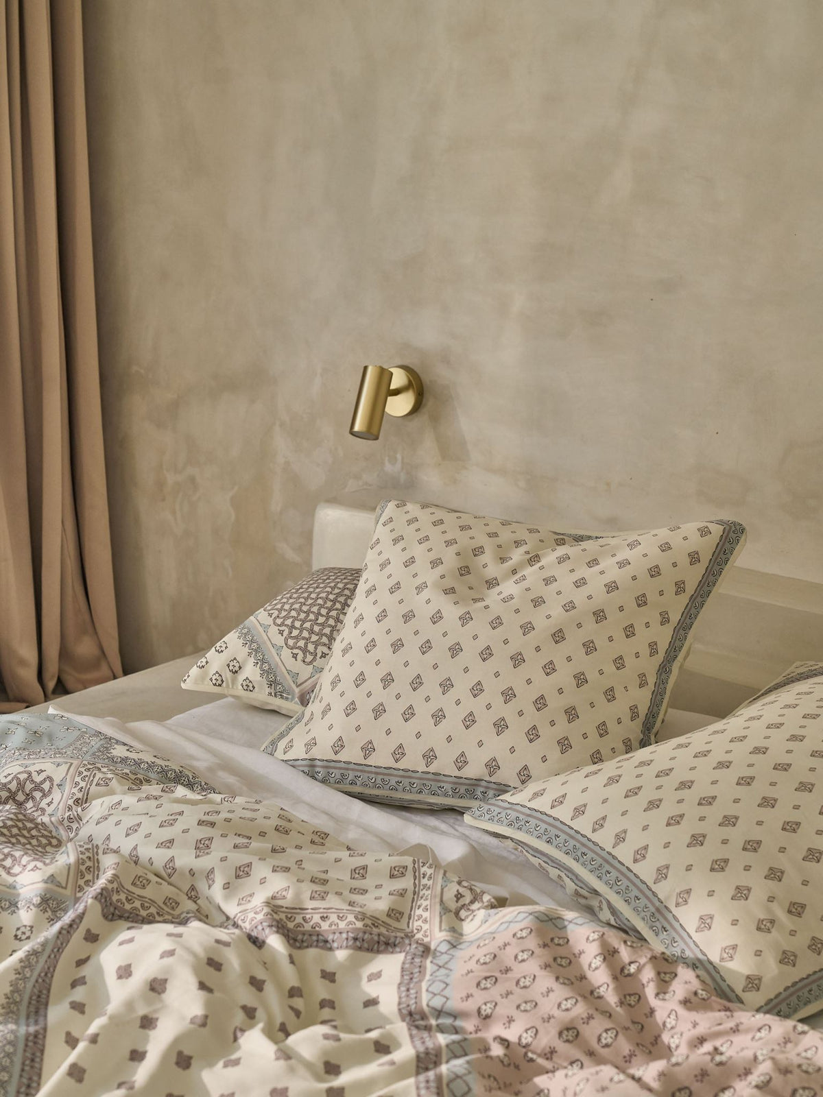 European Pillowcase - Avene Linen House - 65cm x 65cm Blue
