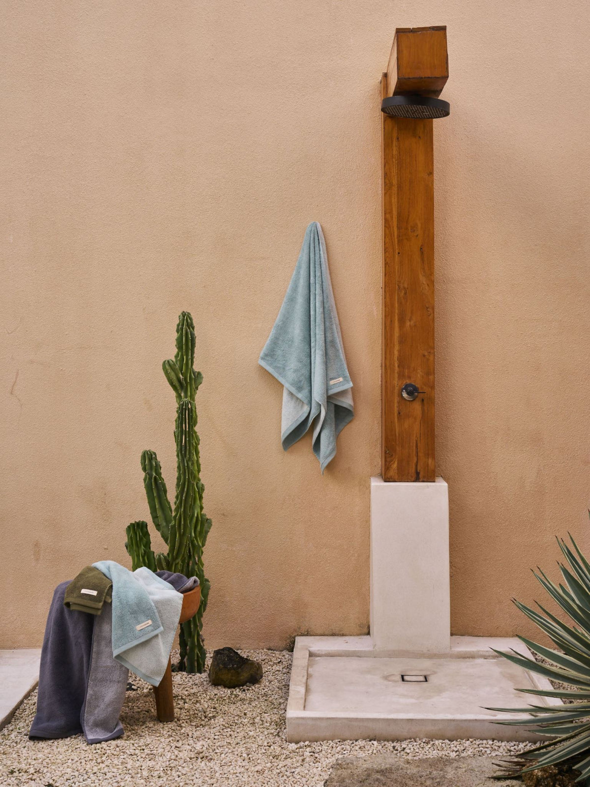 Bath Towel - Otway Shadow Linen House - 69cm x 139cm Charcoal