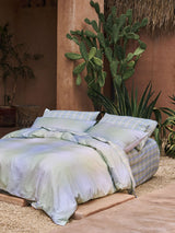 Sheet Set - Sunrise Check Clearwater Linen House - King Blue