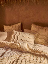 Quilt Cover Set - Metung Latte Linen House - King Natural