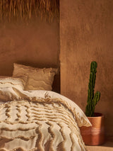 European Pillowcase - Metung Latte Linen House - 65cm x 65cm Natural