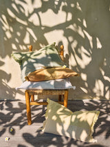 Cushion - Allenvale Butter 40X60cm Linen House - 40cm x 60cm Yellow