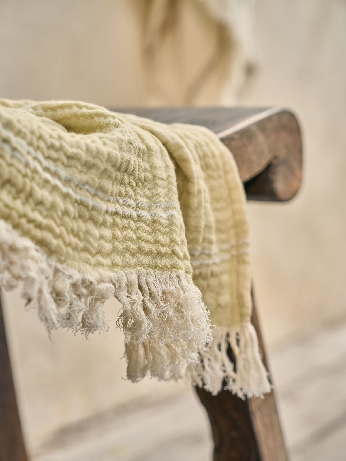 Throw Torquay Pistachio Linen House - 150cm x 200cm Green