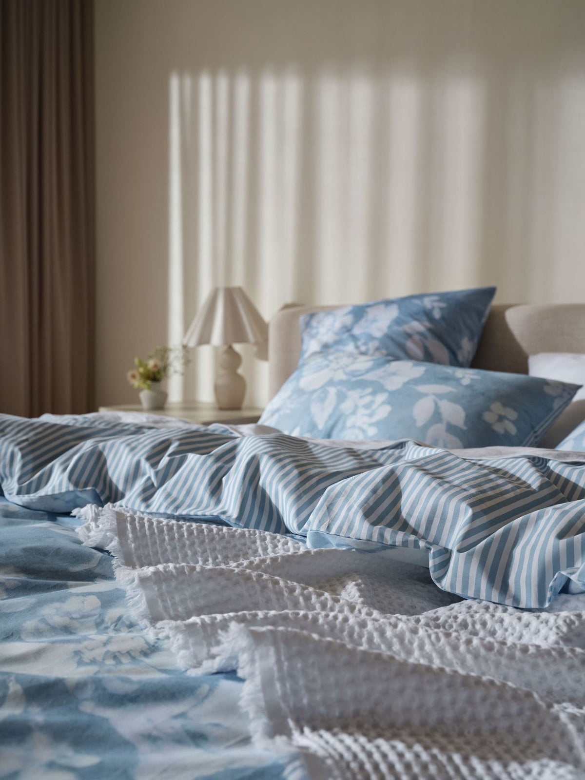Quilt Cover Set - Kayla Linen House - Queen Blue