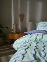 Quilt Cover Set - Metung Mint Linen House - Queen Green