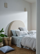 Quilt Cover Set - Rohan Linen House - Super King Blue