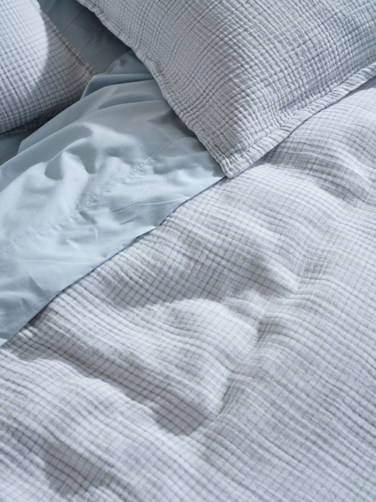 Quilt Cover Set - Rohan Linen House - Super King Blue