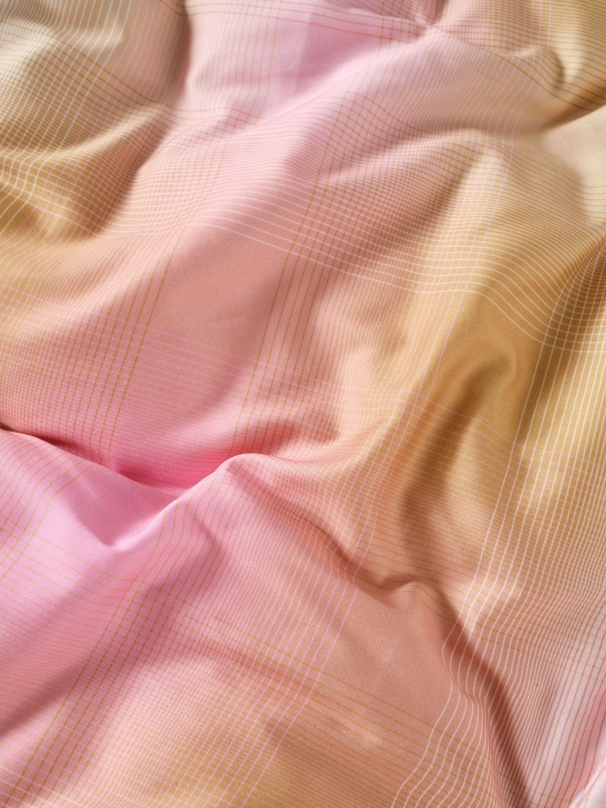 Quilt Cover Set - Sunrise Check Bubblegum Linen House - Double Pink