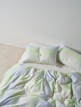 Quilt Cover Set - Sunrise Check Clearwater Linen House - Double Blue