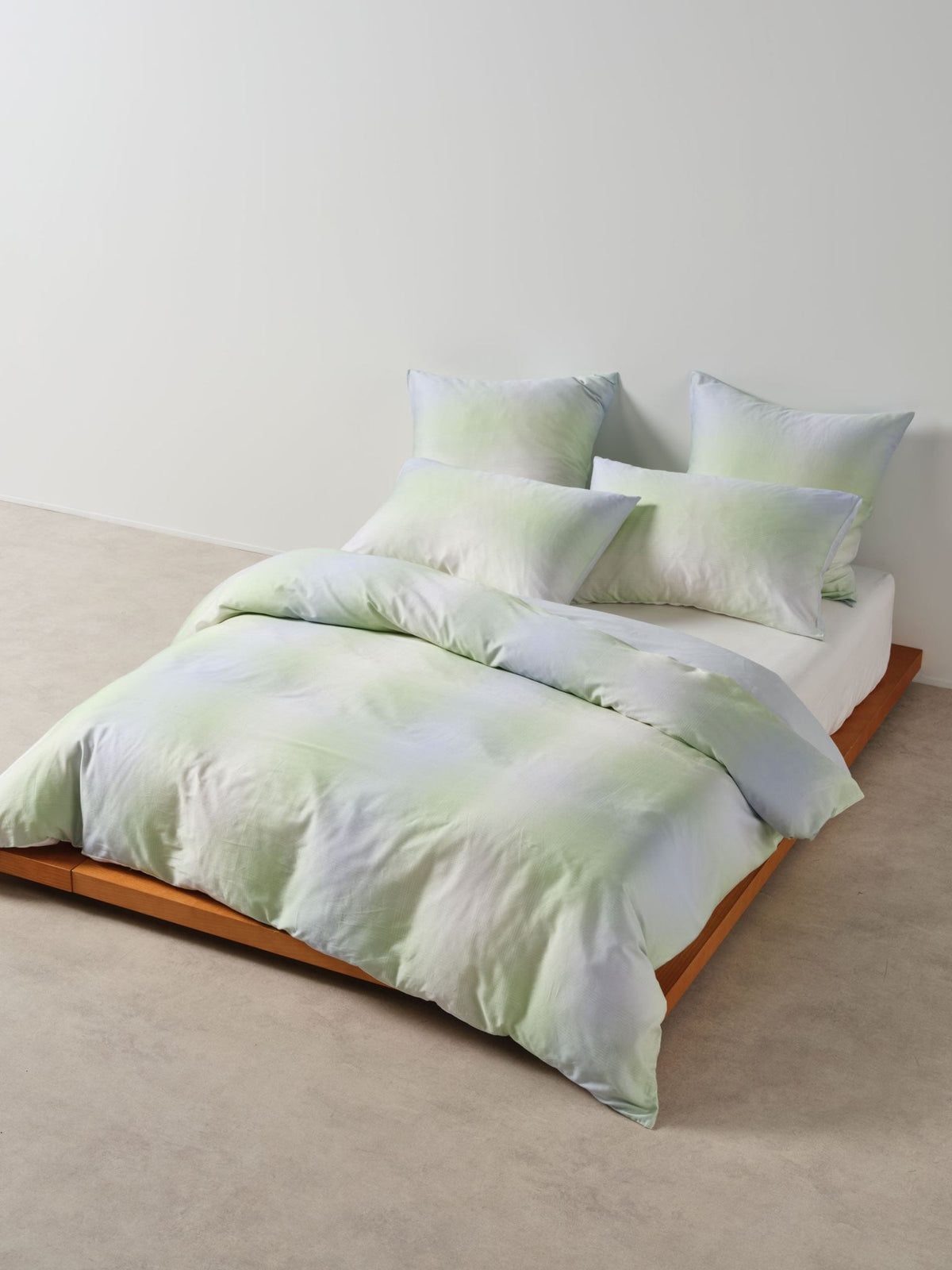 Quilt Cover Set - Sunrise Check Clearwater Linen House - Single Blue
