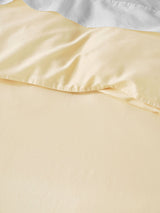 Quilt Cover Set - Surf Wash Butter 400 Thread Count Linen House - Double Yellow