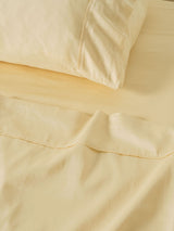 Sheet Set - Surf Wash Butter 400 Thread Count Linen House - Queen Yellow