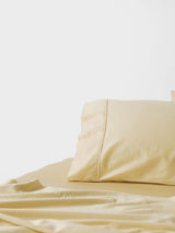 Sheet Set - Surf Wash Butter 400 Thread Count Linen House - Queen Yellow