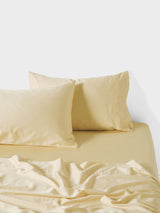 Sheet Set - Surf Wash Butter 400 Thread Count Linen House - Queen Yellow