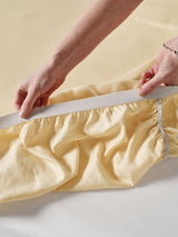 Sheet Set - Surf Wash Butter 400 Thread Count Linen House - King Yellow