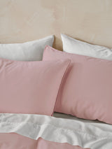 Sheet Set - Surf Wash White 400 Thread Count Linen House - Double