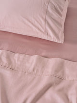 Sheet Set - Surf Wash Dusty Rose 400 Thread Count Linen House - Double Pink